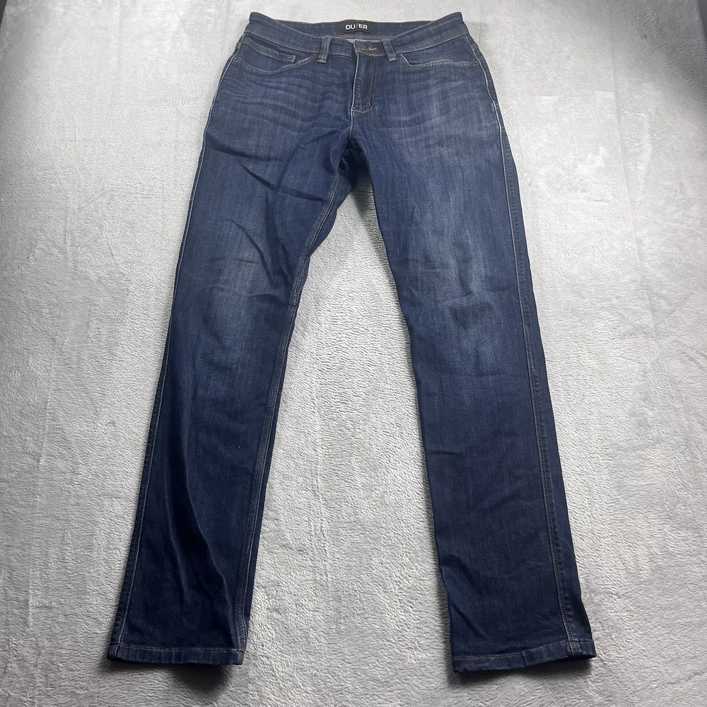 DUER Jeans Men 30x30* Relaxed Tapered Denim Pants Stretch Casual Comfortable Fit